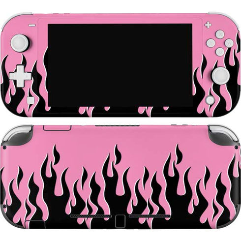 Pink Flames Nintendo Switch Lite Skin